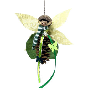 Handcrafted Pinecone Pixie Ornament