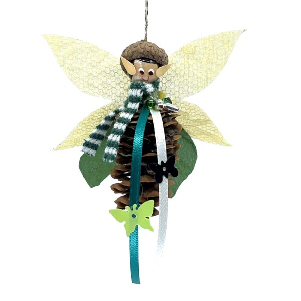 Pinecone Pixie Ornament - Front View