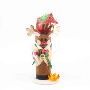 Santa Claus Reindeer Ornament