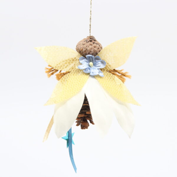 Pinecone Fairy Christmas Ornament