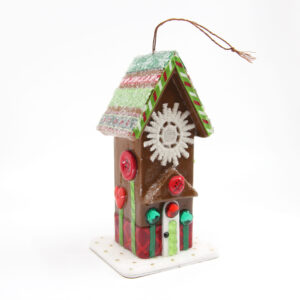 Christmas Red & Green Gingerbread House - Sweet Treats Ornaments