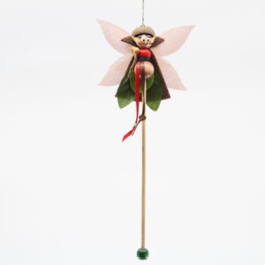 Pixie Fairy Stick Puppet Ornament - Front View
