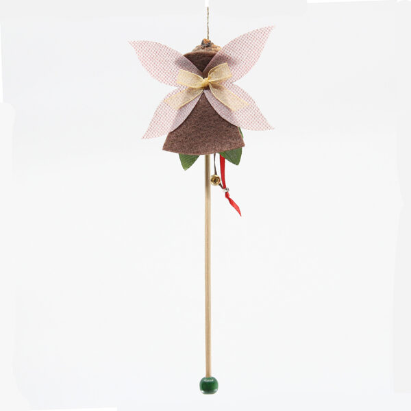 Pixie Fairy Stick Puppet Ornament - Back View