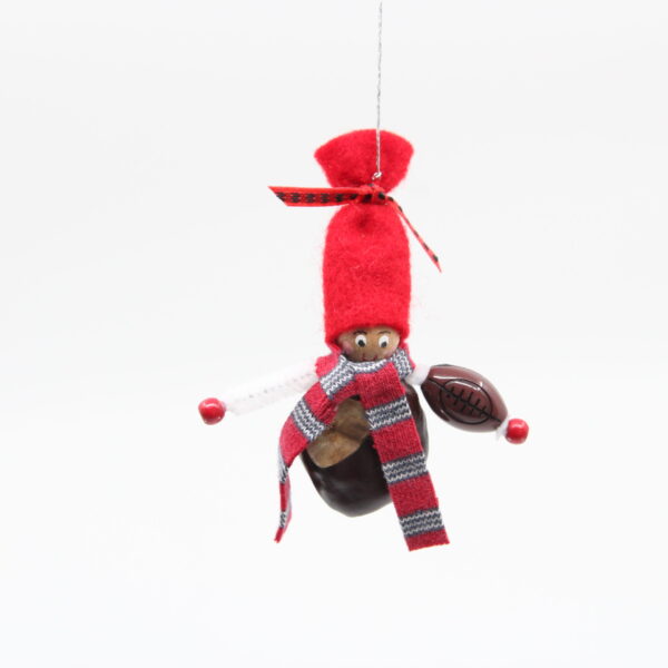 Buckeye Gnome Ornament - Red Hat