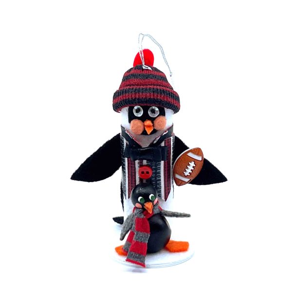 Buckeye Fan Penguin Ornament