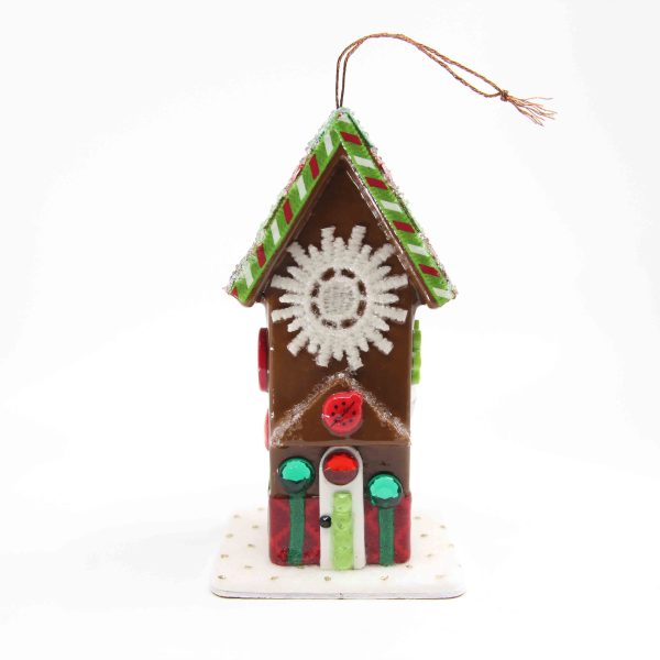 Holiday Gingerbread House - Xmas Ornament