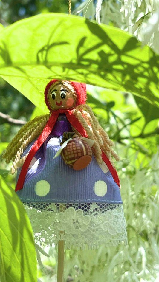 Little Red Riding Hood Ornament on Fringe Tree