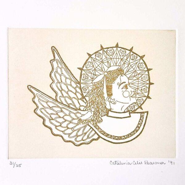 "Innocence" Guardian Angel Etching